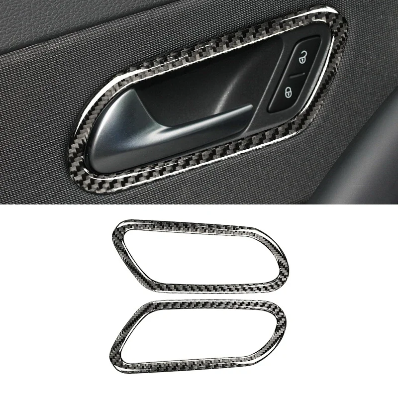 

For Volkswagen Scirocco 2009-2016 Carbon Fiber Interior Modification Of Interior Door Handle Decorative Frame Stickers Car Play