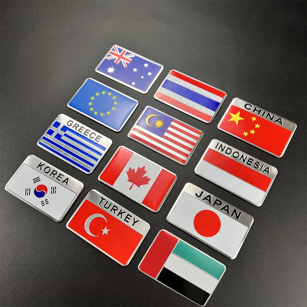 National Flag Sticker For Mercedes Benz A B C E S G GLE GLC CL CLK CLS GL GLK R SL SLK class W211 W212 W213 W221 W220 W163 W164