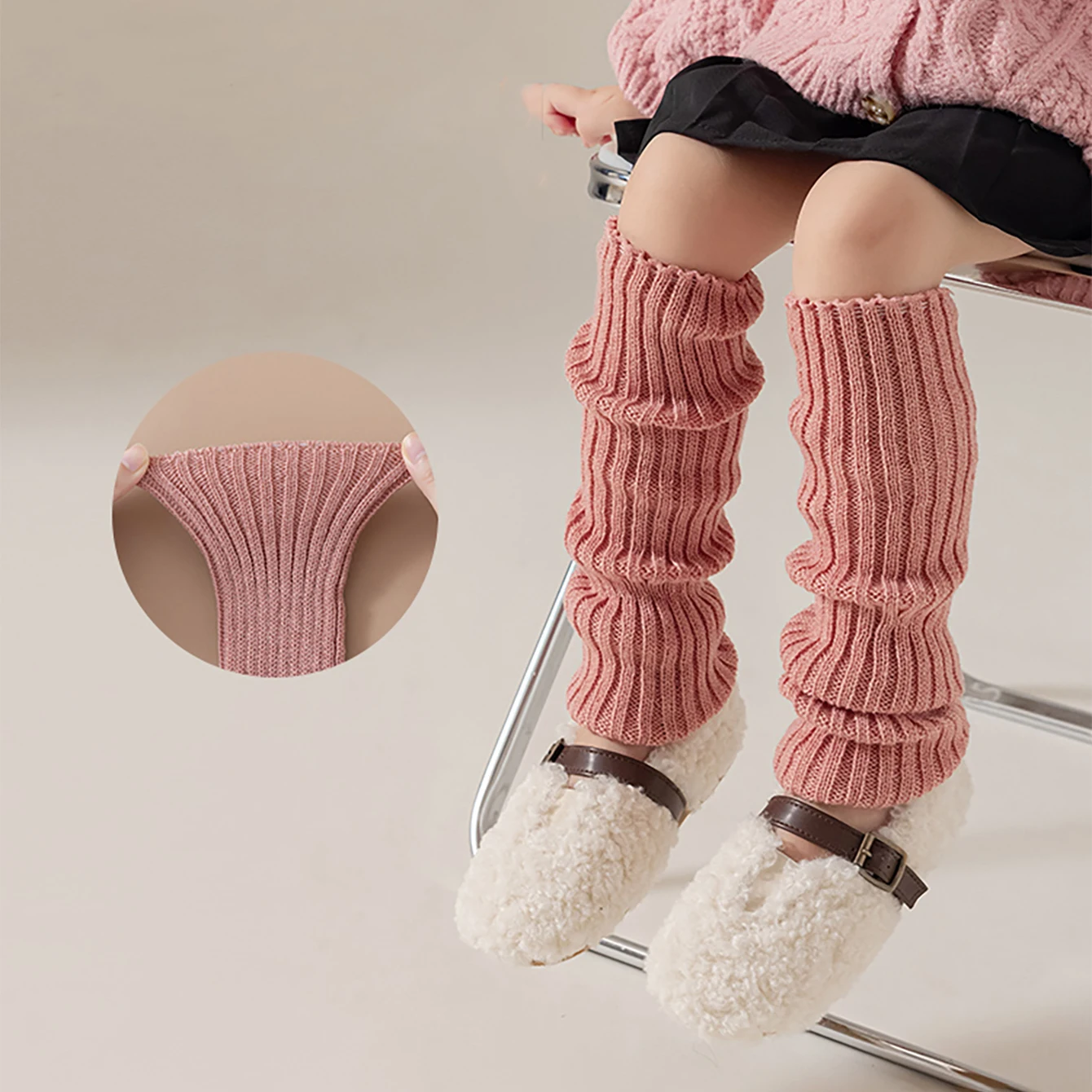 1pair Y2K Girls Kids Warm Foot Cover, Breathable Comfy Sock Cover For Autumn Winter, Children\'s Foot Warmer