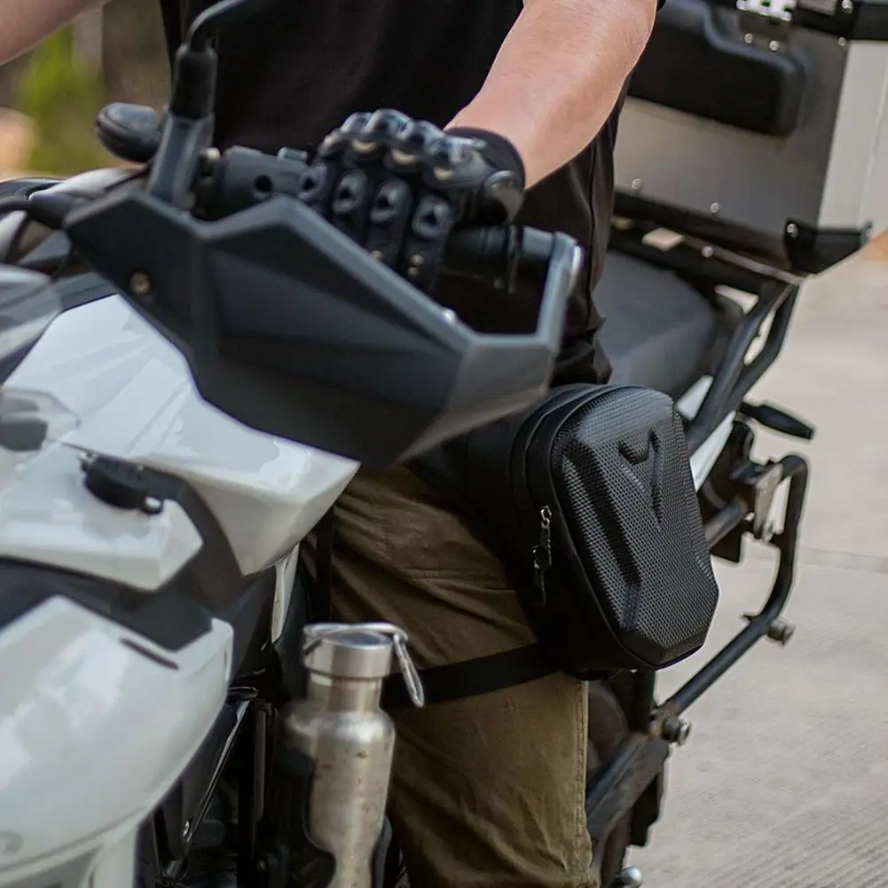 

Motorcycle Leg Side Bag EVA Portable Waterproof Hard Phone Outdoor Bum Casual Bags Shell Purse Waist Pack Hip Mobile Motorb L6F6