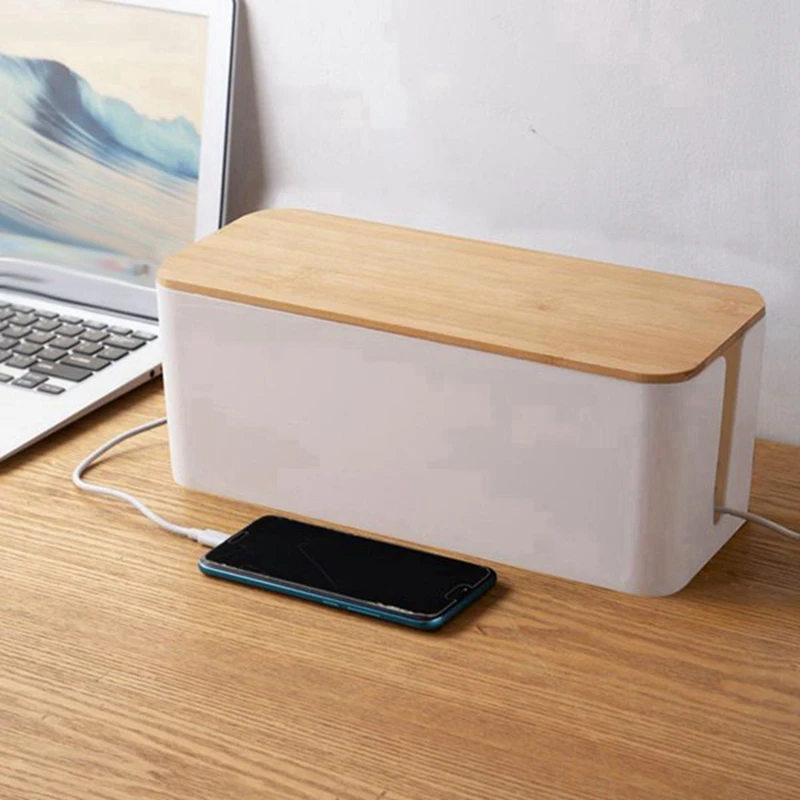 A44Z-كابل صندوق تخزين مقبس الطاقة المنظم كابل مرتب صندوق تخزين خط الشبكة صندوق تخزين شاحن إدارة الأسلاك