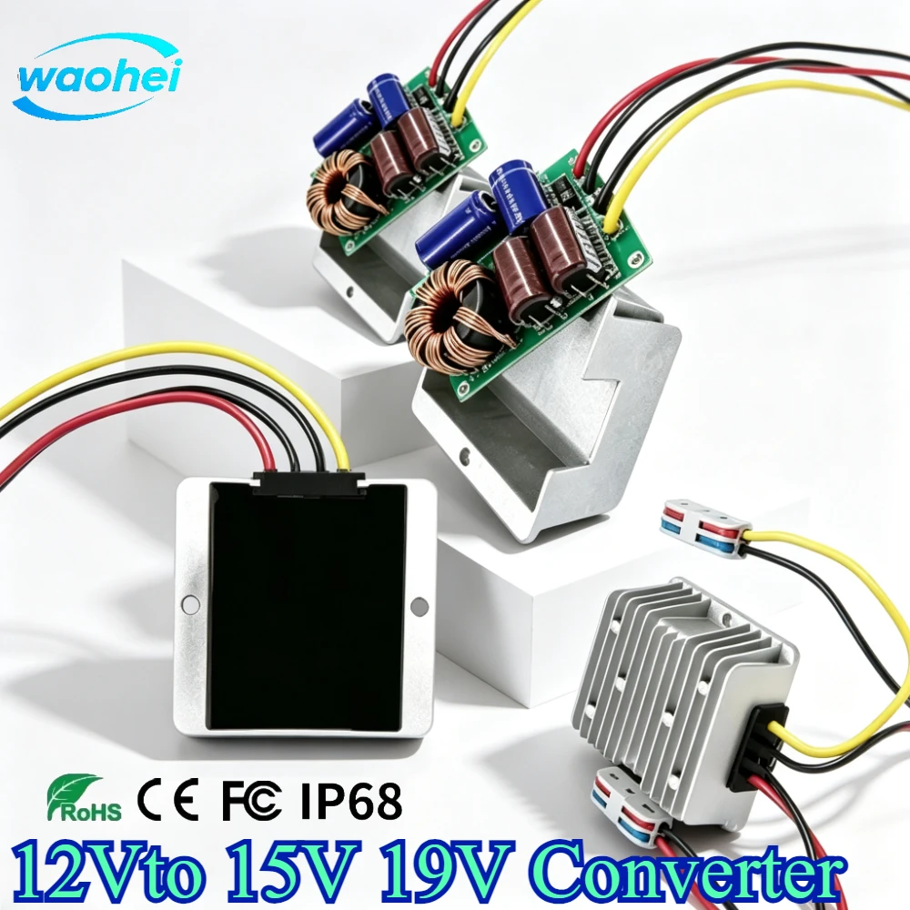 12V to 15V 19V 5A 6A 8A 10A 15A Step Up Boost Power Converter Stabilizer Regulator Boost Module for Car Power Supply ROHS
