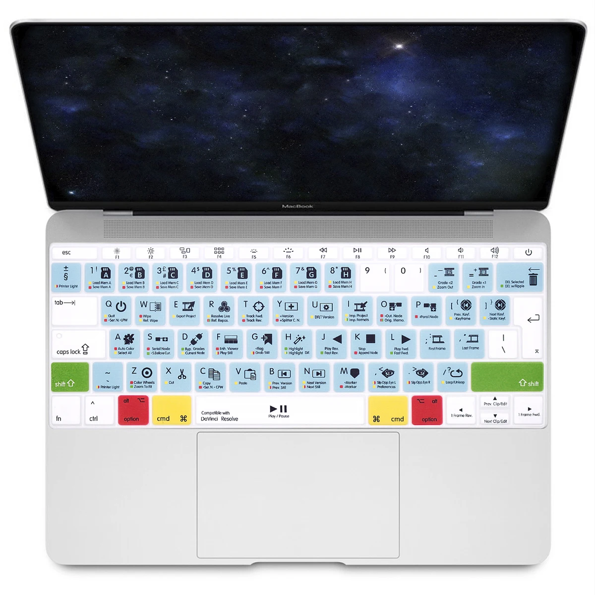 Keyboard Cover Skin EU Layout for MacBook Pro 13