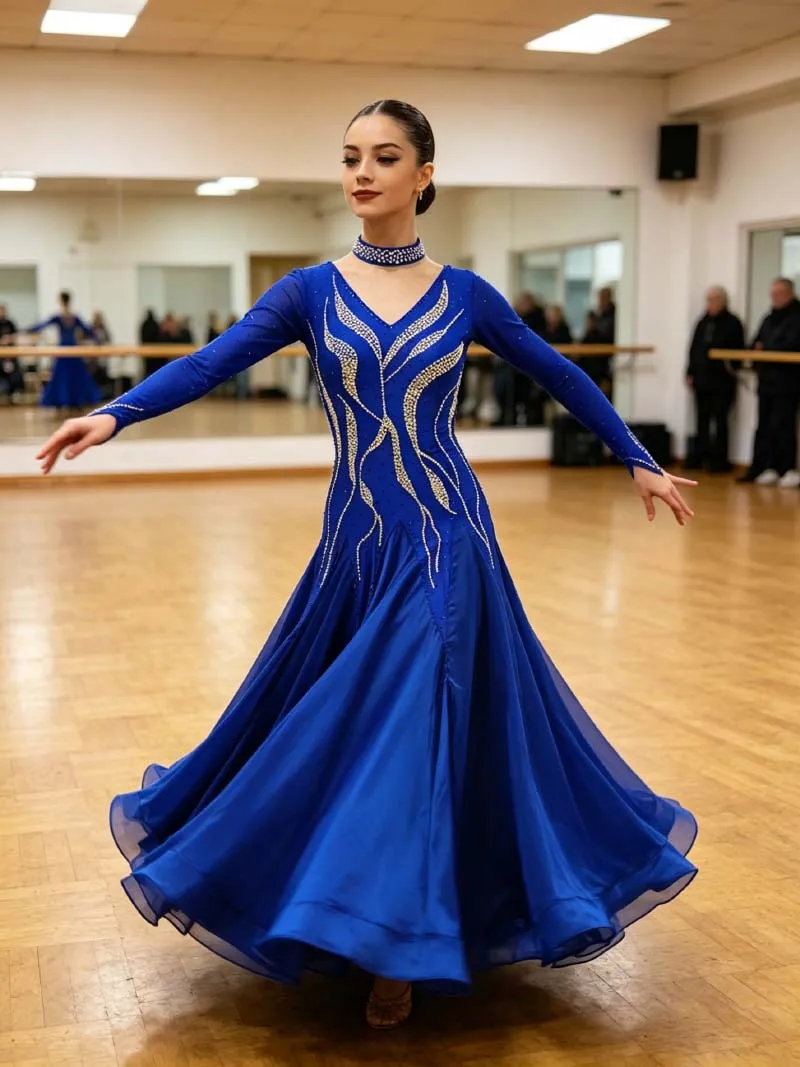 Ballroom Competition Dance Dress New Arrival Advanced Standard Modern Waltz Dancing Skirt Women Ballroom Dance Dresses