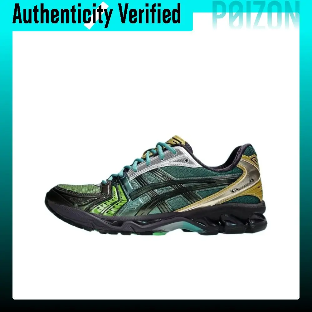 ASICS Gel-Kayano 14 Running Shoes Unisex Low-top Black Green 1203A639-300
