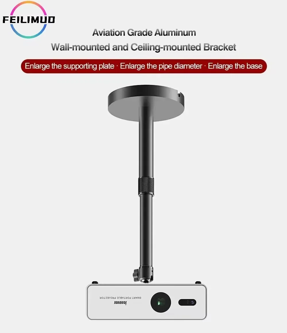 

Настенный кронштейн для проектора Feilimud с грузоподъемностью 5 кг подходит для M5000 Mini XGIMI H6 JMGO и других моделей.