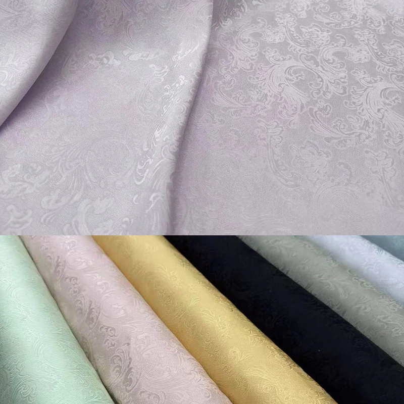 10Colors Available 114CM Wide 19MM Cool Hualuo Silk Fabric for Summer Spring Dress Pants Pajamas DIY Sewing Material R6590