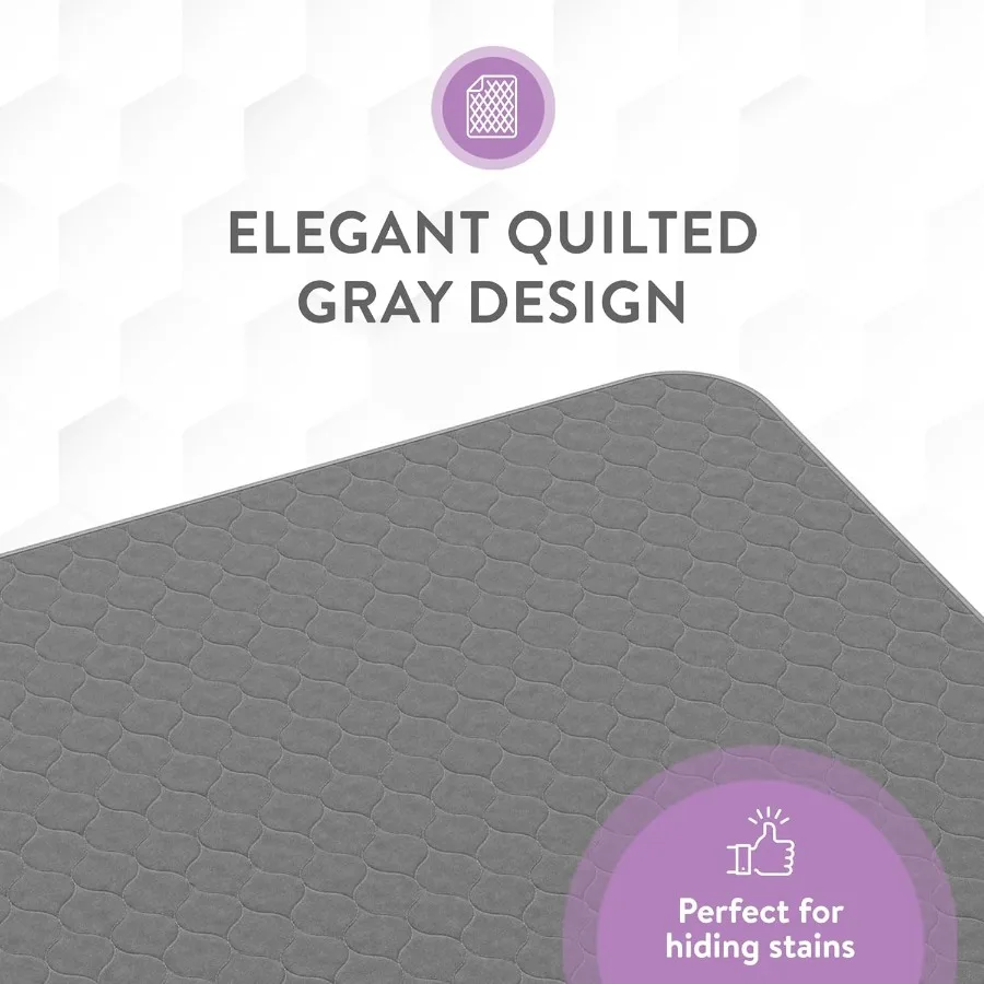 สร้างแรงบันดาลใจ Underpads |   แผ่นรองเตียงไม่หยุดยั้งแบบใช้ซ้ําได้สีเทาซ่อนคราบ |   แผ่นรองที่นอนกันน้ํา |   สําหรับผู้ใหญ่ ทารกและสุนัข 34