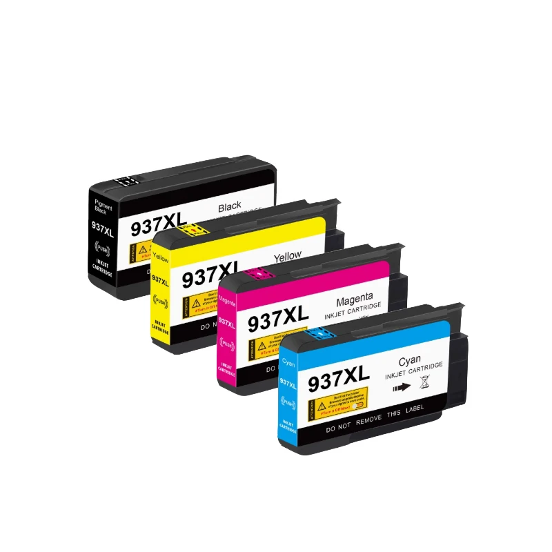 HP937XL互換インクカートリッジ ブラック3色セット