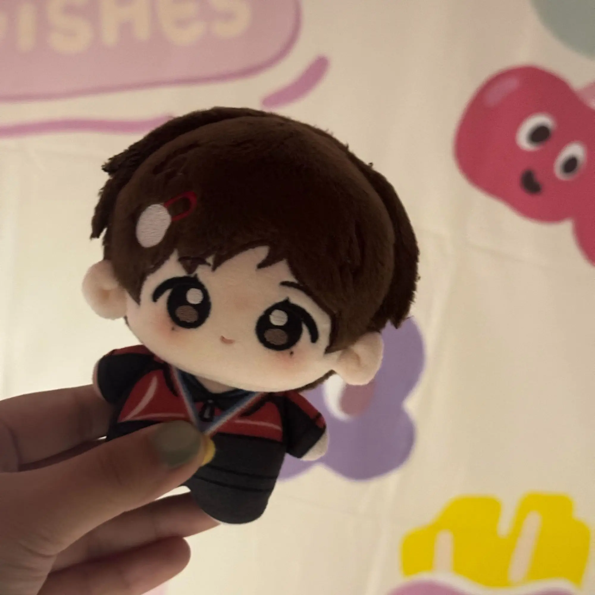 Wypchana 10cm Gra Anime 5114 Wang Chuqin & Sun Yingsha Kwiatowy Napis Ciało Pluszowa Lalka Zabawka Miękka Przebieranka Bawełniana Prezent dla Dziecka