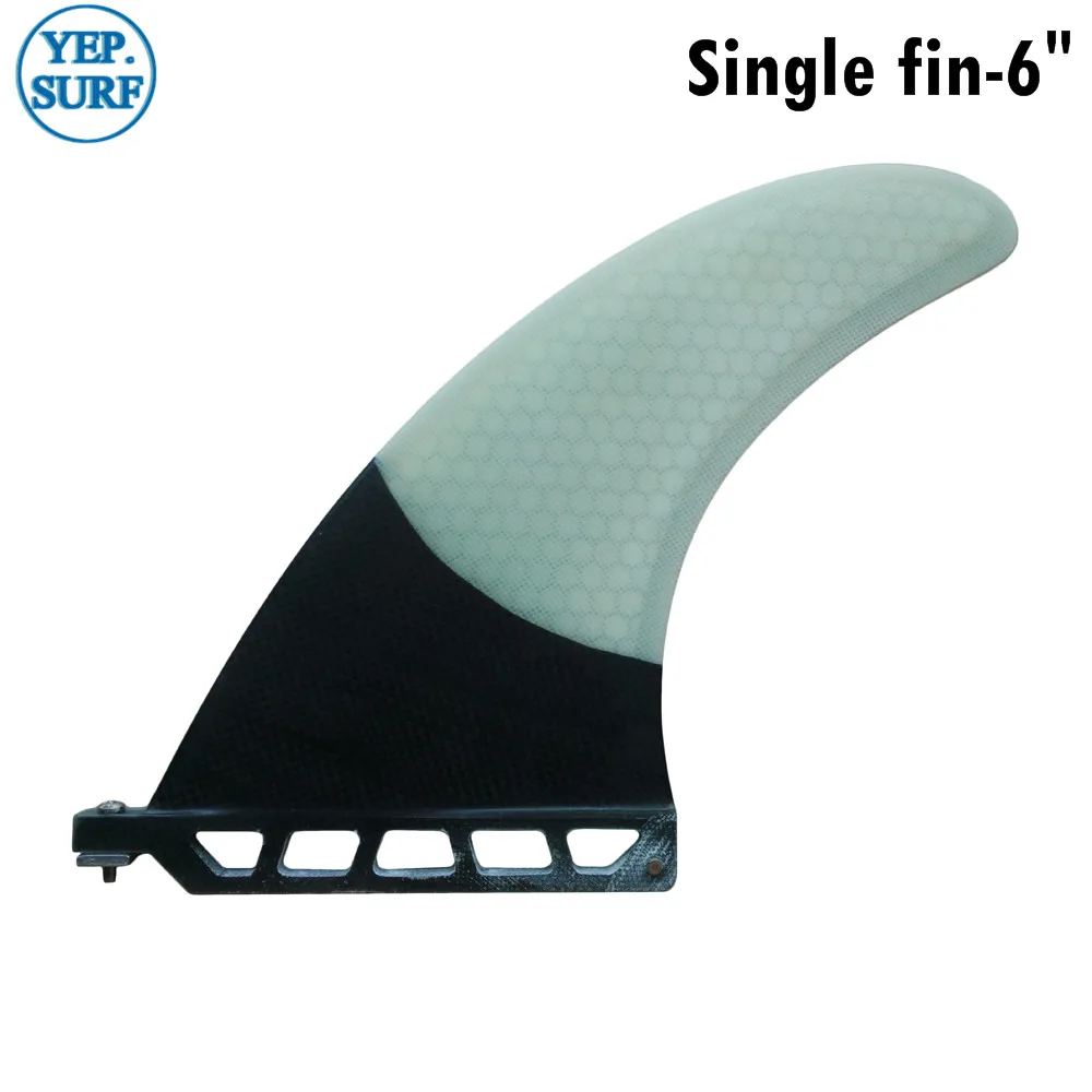 Single Centre Fin 6 inch Paddle Board Surfboard Fin Honeycomb Carbon Stand Up Paddle Surf Accessories