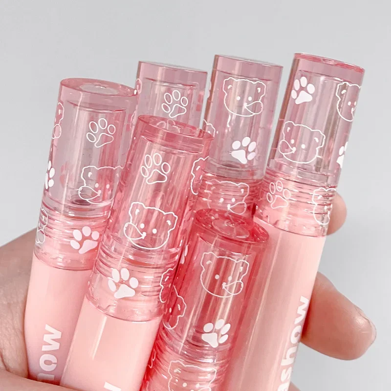 Long Lasting Cherry Pink Mirror Water Dyeing Lipgloss Lip Glaze Waterproof Moisturizing Liquid Lipstick Sexy Red Lip Tint Makeup