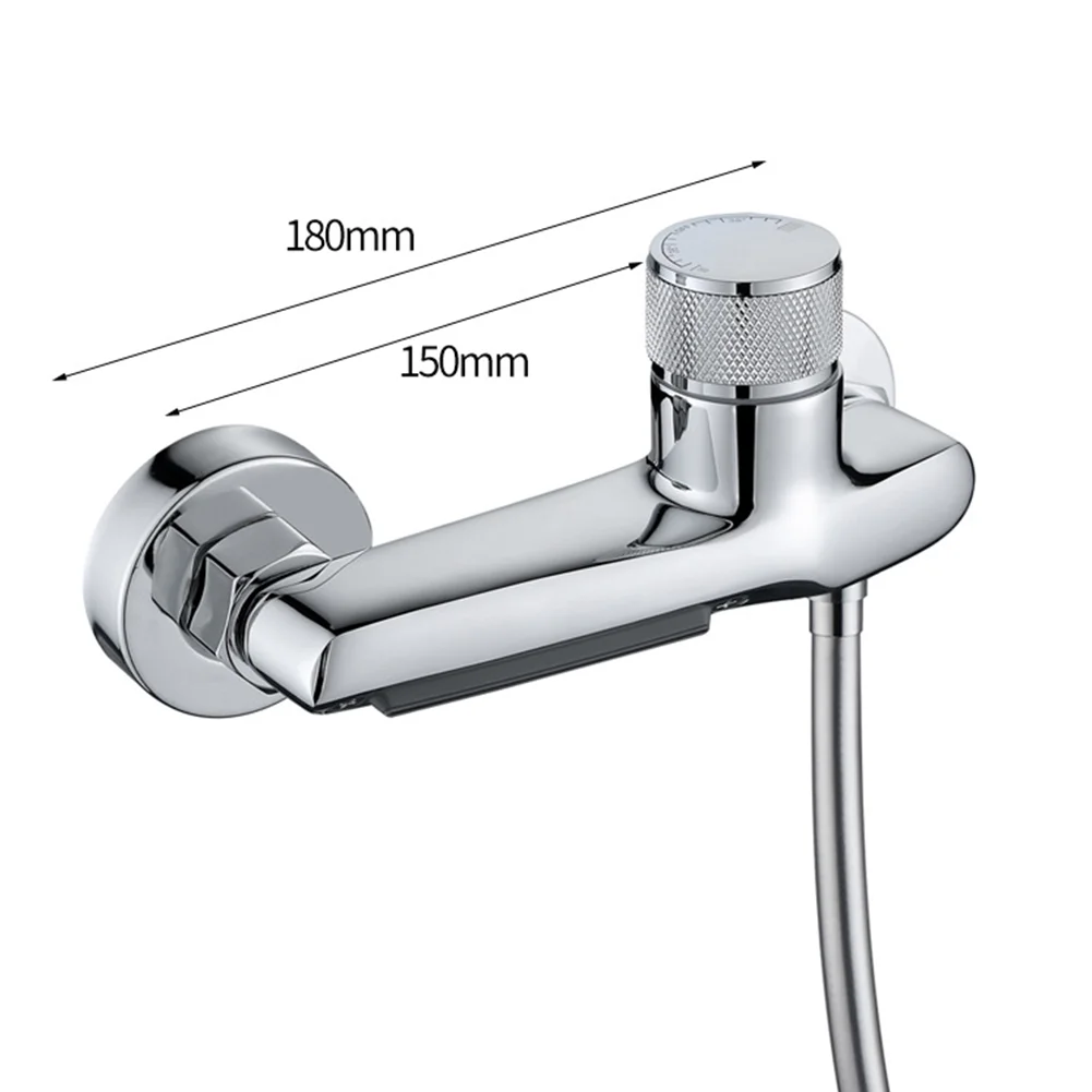 Brass Bathtub Faucet with Precision Temperature Mixing Valve and Separate Showerhead Switch for Tub Shower Compatibility
