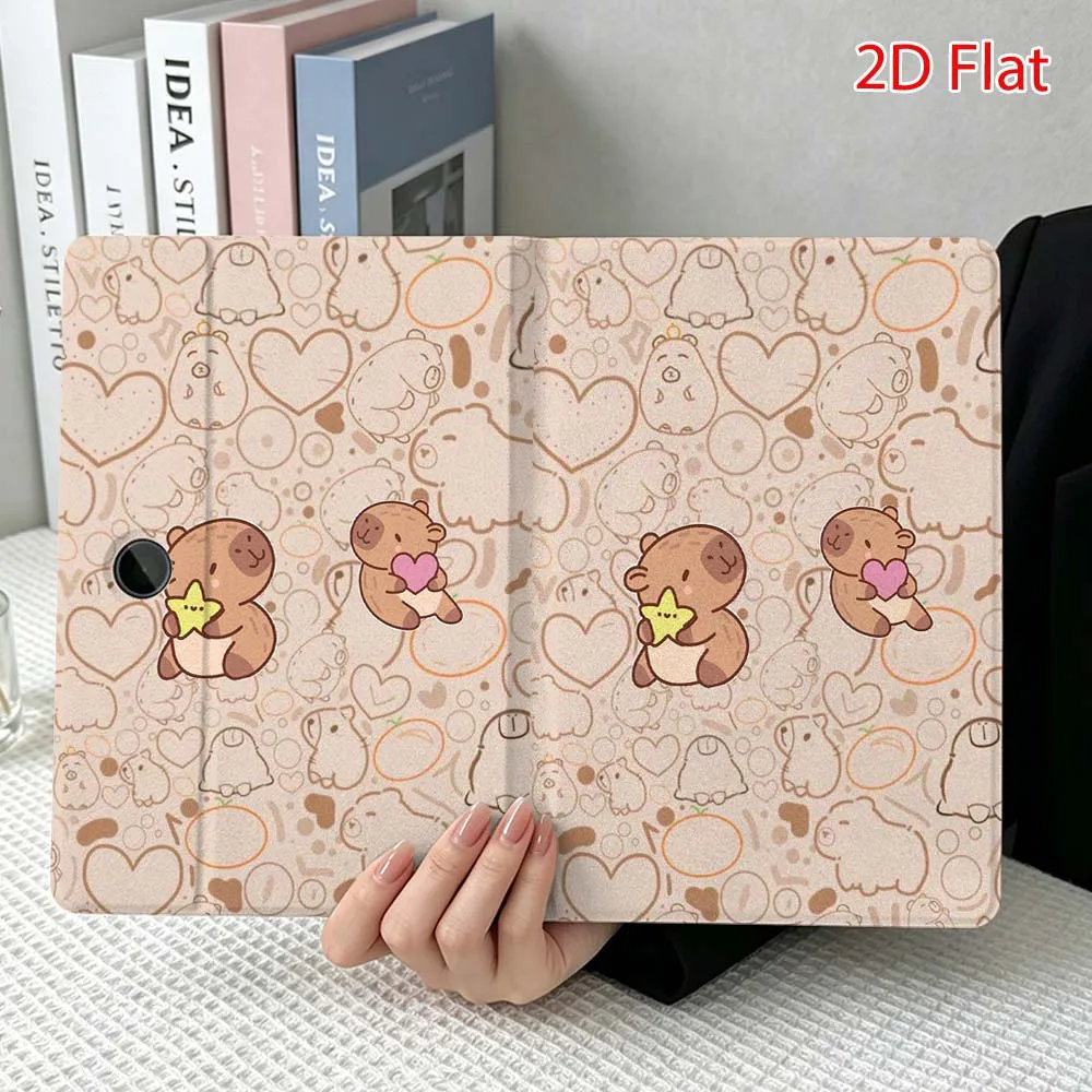 Kapibala Art Patterns For OPPO VIVO IQOO OnePlus Realme Pad 3 Pro 13 12.1 11.4 11 inch Pen Tray Tablet Case Soft
