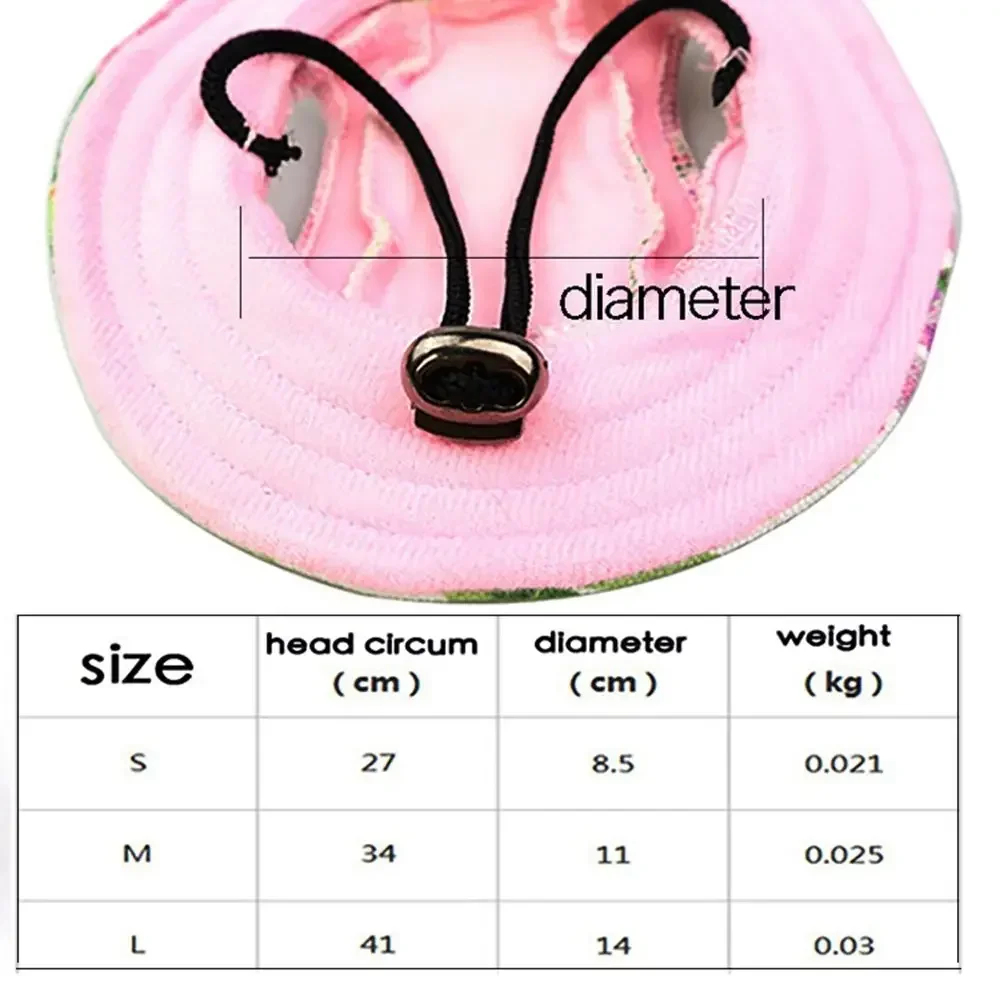 1 Pc Fashion Colorful Stripe Mesh Cloth Sun Hat Breathable Puppy Top Princess Hat Outdoor Walking Pet Accessories