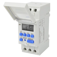 1pc Electronic Weekly 7 Days Programmable Digital Timer Switch Relay Control 220V 230V 8A 10A 16A Din Rail THC15A