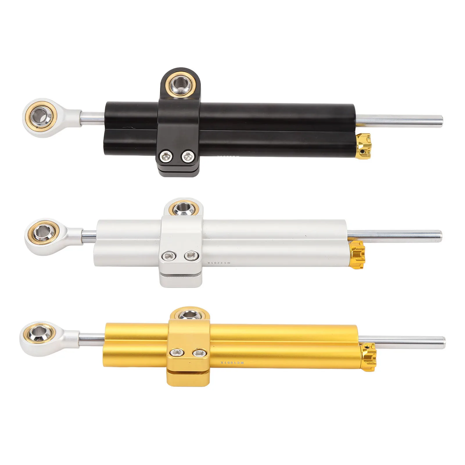 

Steering Stabilizer Speed Sensitive Adjustable Aluminum Alloy Long Lifespan Motorcycle Steering Damper for Various Motorcycles