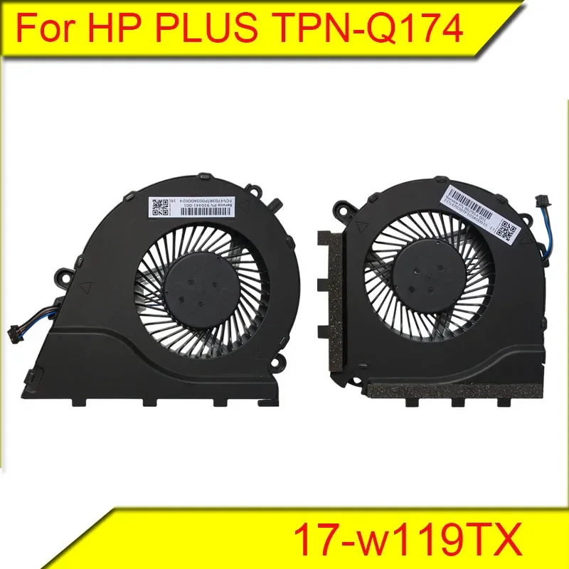 For HP Shadow Elf 2 generation PLUS TPN-Q174 fan 17-w119TX CPU graphics cooling fan