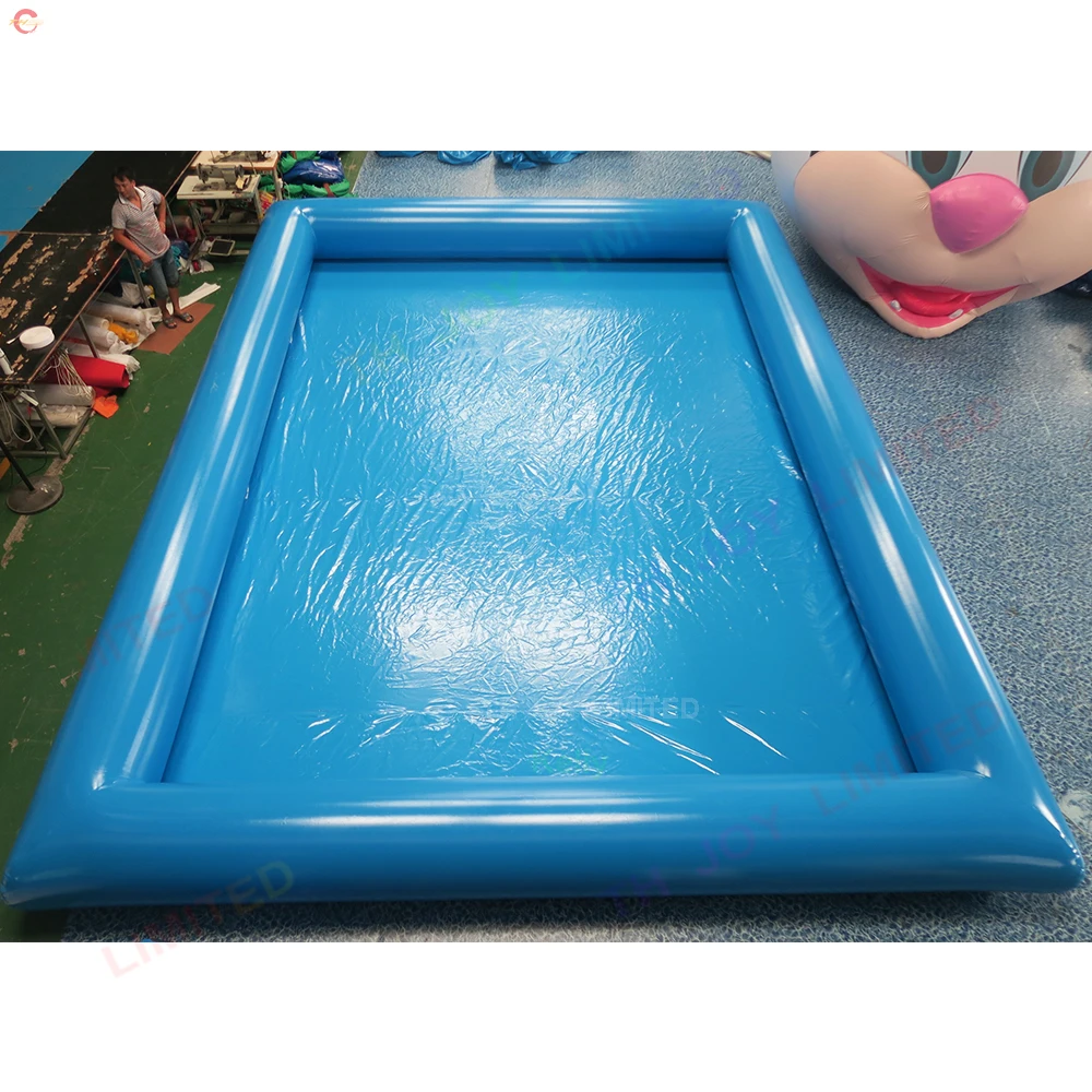 8x6m 0,6mm PVC-Plane Platz aufblasbarer Pool kommerzielle Sommer Wasserspiel platz Pools zu verkaufen