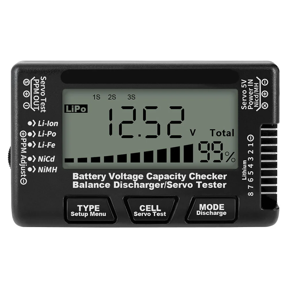 

Lithium Ion Tester 4S-8S Nimh Support LCD Backlight Capacity Checker Voltage Testing Device Digital