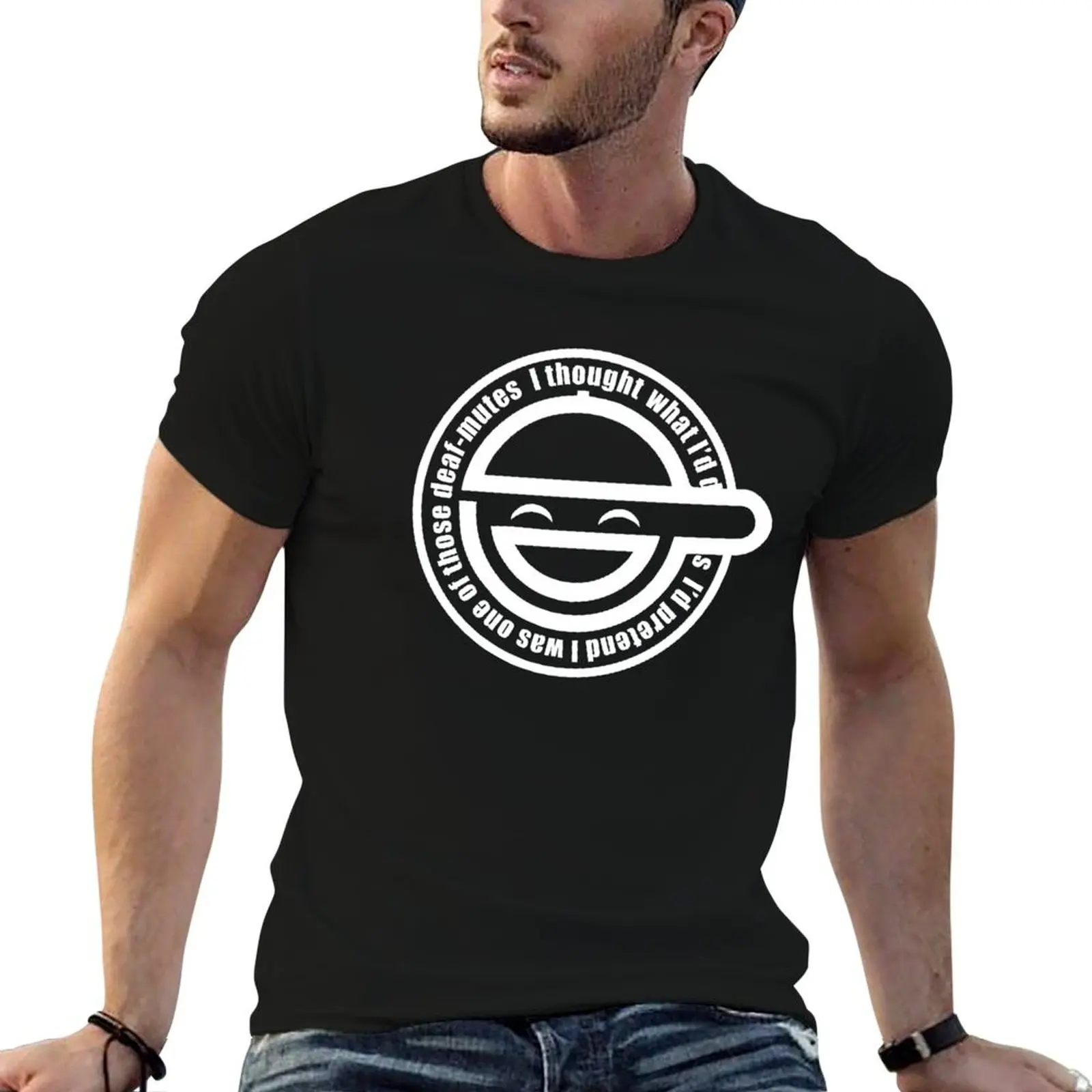 

Laughing Man T-Shirt t shirts for man pack cotton t shirts with prints t shirt man plain T-Shirt