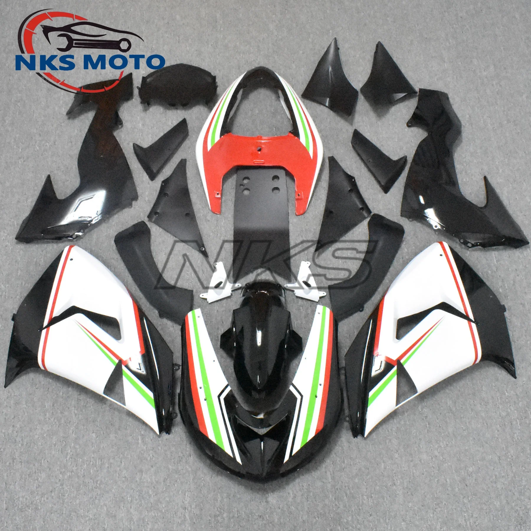 ABS Injection Motorcycle Fairing Kit For Kawasaki Ninja ZX-10R ZX10R 2006 2007 ZX 10R 06 07 Red Flames Black Bodywork Set