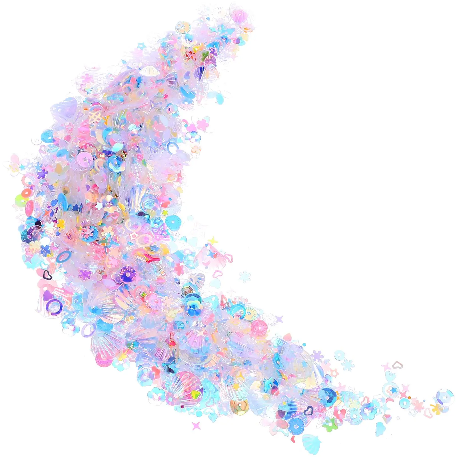 

Sequin Stickers Epoxy nament DIY Accessories Filler Sequins PVC Material H made Craft Supplies Jewelry Making Decorations