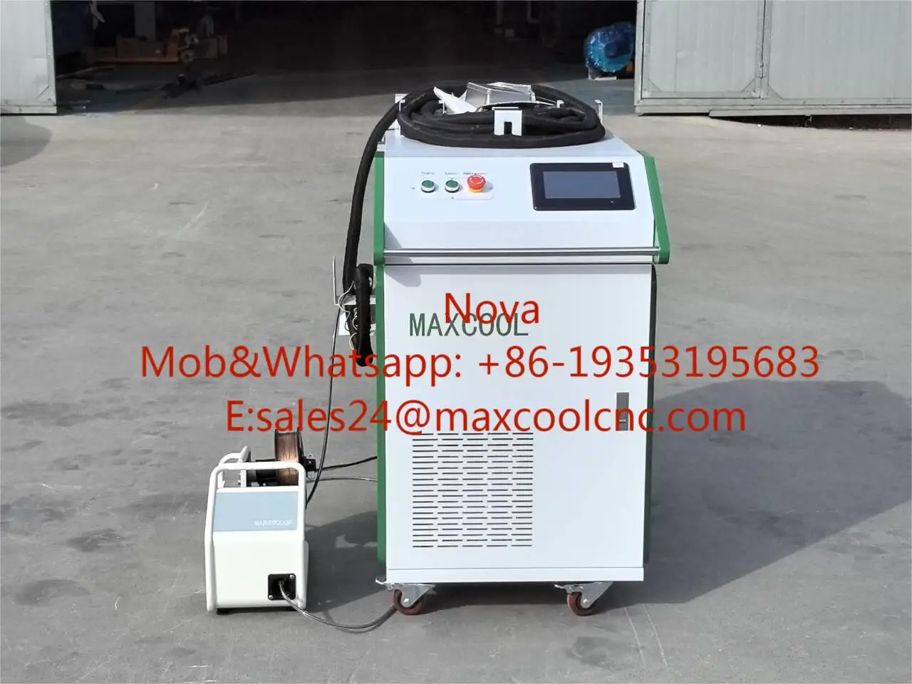 MAXCOOL 2024 1.5kw 2kw 3kw saldatrice Laser a fibra portatile macchina per la pulizia Laser 3 In 1 per mattoni di metallo legno