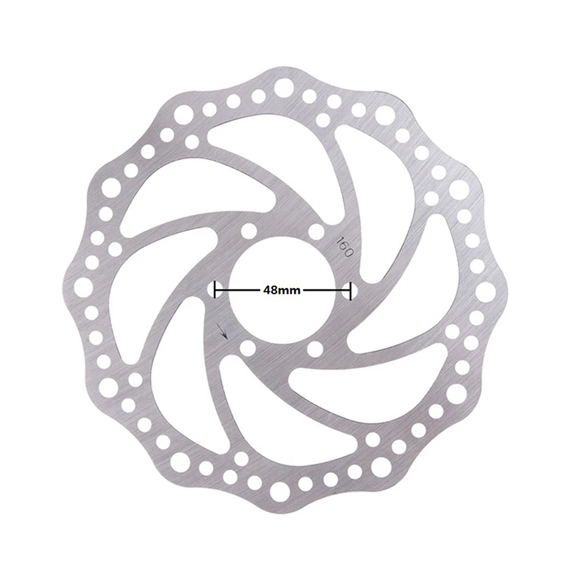 1 Pc New MTB bike 160mm brake disc disc rotary disc bicycle modification with flange diagonal hole 48mm brake disc Bicycle parts