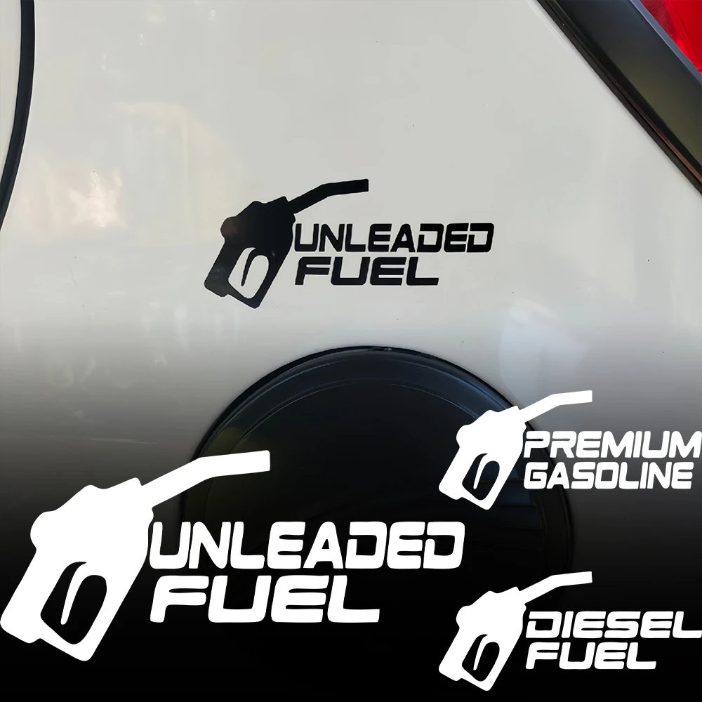 1 Stück Mehrfarbiger Diesel-Kraftstoff Premium Benzin Ungebleichter Kraftstoff Aufkleber Wasserdichter Vinyl-Aufkleber für Motorrad-Kraftstofftank Auto-Tankdeckel