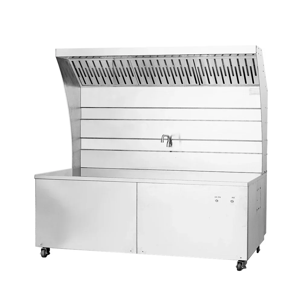 Removable Commercial Cooker Hood with Hob and ESP Electrostatic Collector for Efficient of Grease and Fumes