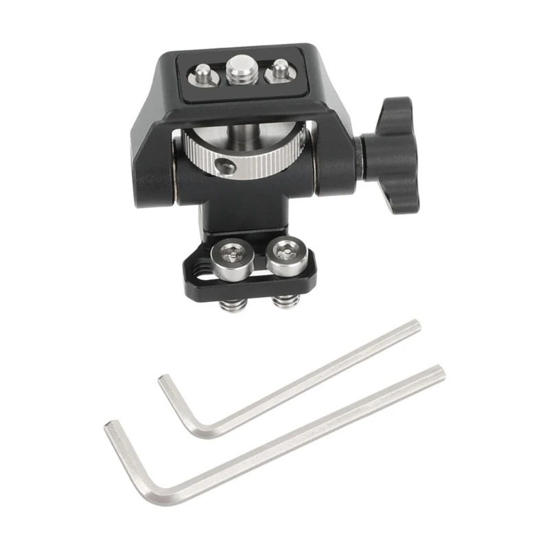 

U75B 360 Degree Adjustable Metal Monitor Bracket for CCTV Cameras 1/4 Inch Screw Installation