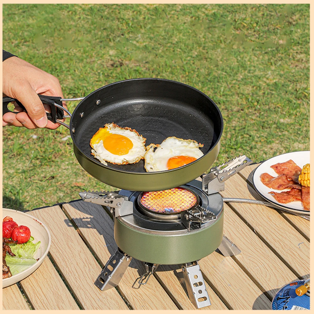 Portable Infrared Stove  Outdoor Camping Stove Windproof Lightweight 2800W Stove Head Butane Energy-Saving  Cooking Gas Burner