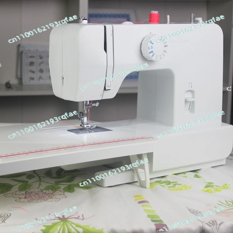 ماكينة خياطة صغيرة محمولة للاستخدام المنزلي، سهلة الحواف الأوفرلوك، غرزة مسطحة محوسبة