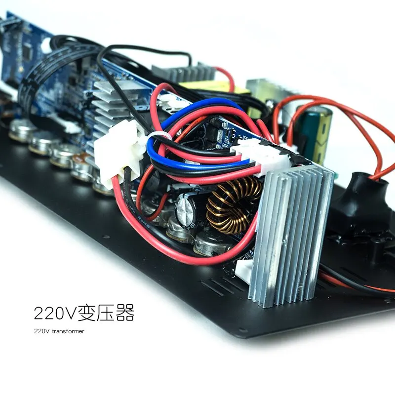 DIY High-Power Outdoor Tie Rod Speaker with Digital Power Amplifier Board, Bluetooth and Dual Output 10-18 Inch Woofer