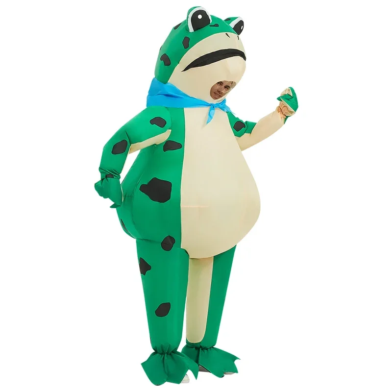 Hot Animal Frog Inflatable Costume Suits Dress Anime Cosplay Christmas Carnival Halloween Party Costume for Adult Role Play@0Z*