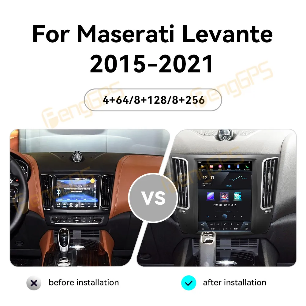 Touch Screen Car Radio For Maserati Levante 2015-2021 Android GPS Automotive Multimedia Auto Radio Stereo Receiver Head Unit