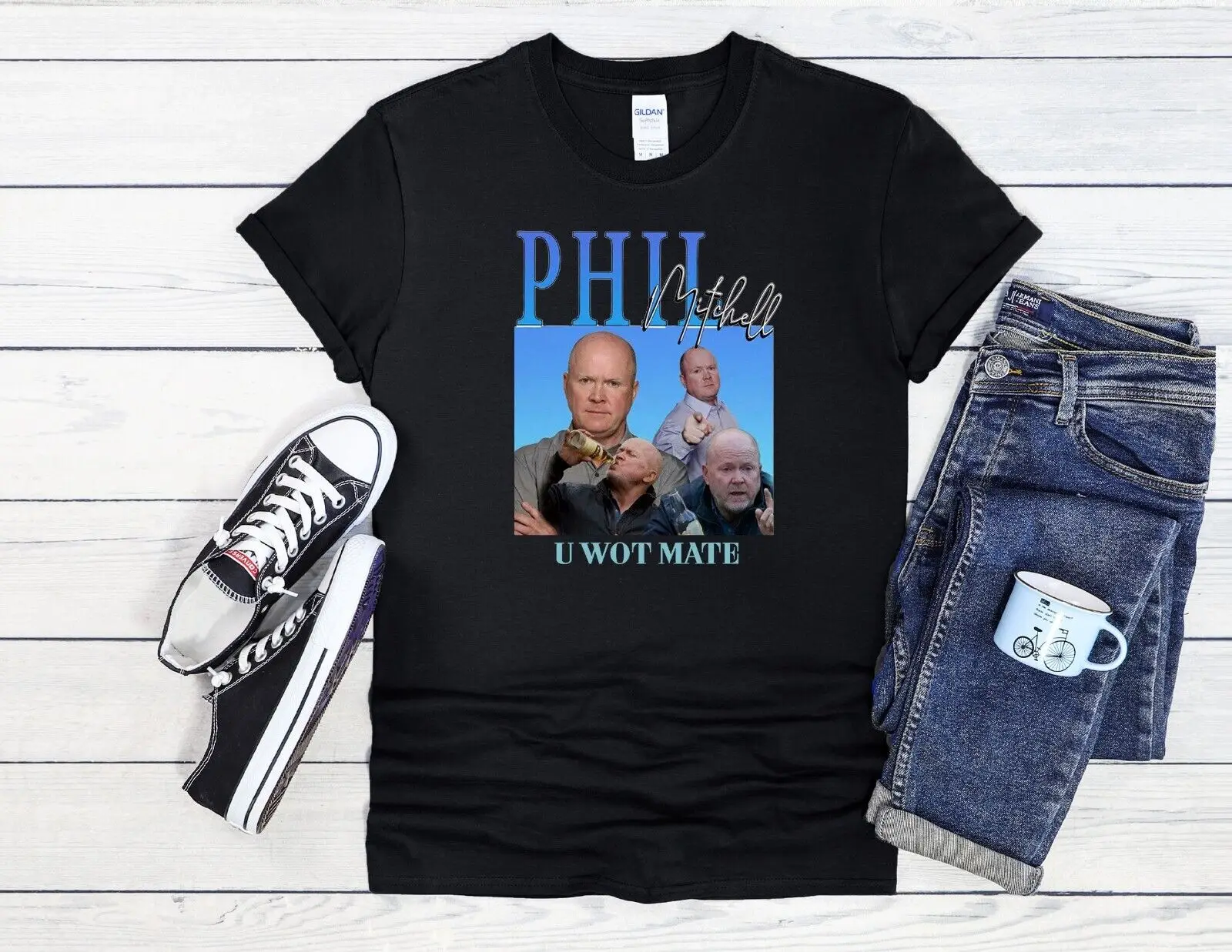 Phill Mitchell Homage Mate Bag Baseball T Shirt Top 3705