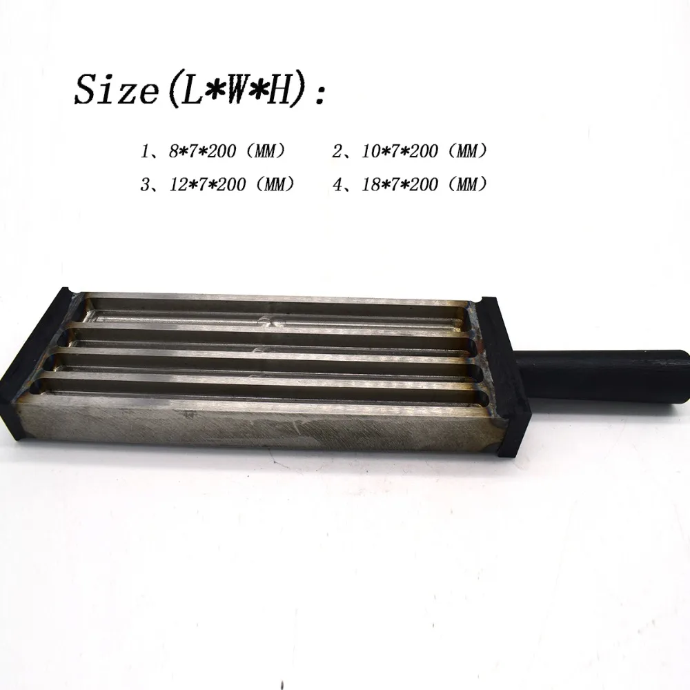 Gold silver Melting Mould Ingot Mold 6 Trough Steel Trough Jewelry Making Tool Casting Accessories