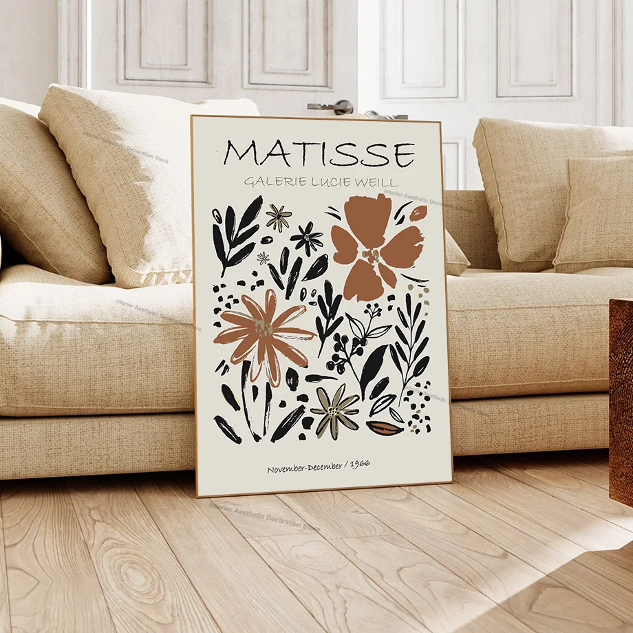 Trendy Gallery Wall Exhibition Matisse Picasso Museum Bauhaus Wall Art Canvas Painting Posters Prints For Living Room Home Decor
