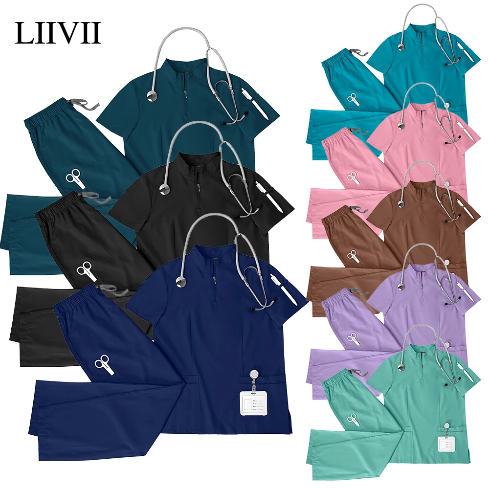 

Рабочая одежда для операционной, униформа медицинской медсестры, набор скрабов для больниц, стоматологическая аптека, спецодежда, зоомагазин, ветеринарный хирургический костюм