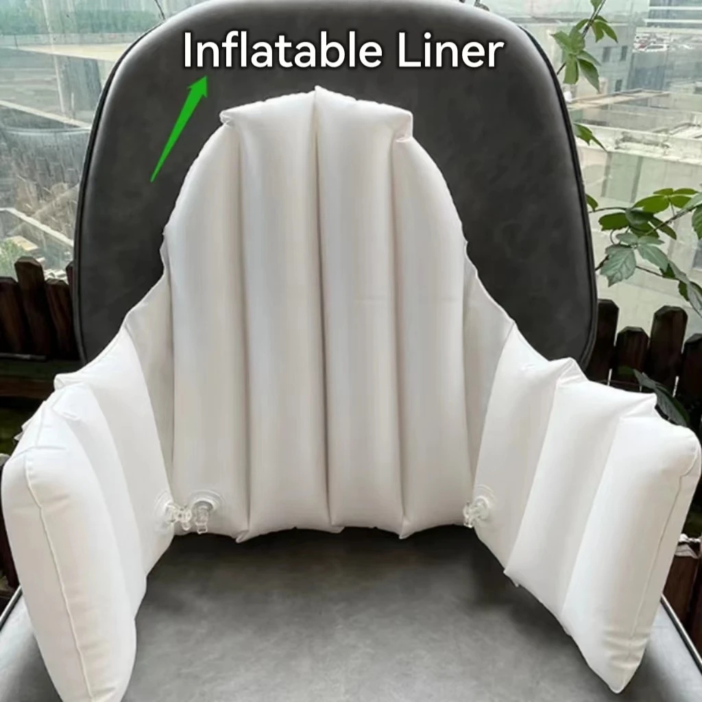 Funda de cojín para asiento de trona de bebé, cojín de algodón y poliéster con estampado para silla de comedor, cojín trasero inflable para trona, accesorios para bebé