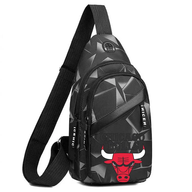 BasketballMen Multifunctional Shoulder Crossbody Chest Bag for Men Outdoor Casual Bag Sling Backpack Trend Cycling Backpack 2024