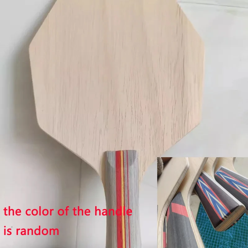 

Random Handle Ayus Material Table Tennis Racket Hexagonal Arc Imitation Carbon PingPong Bottom Plate With Handle Replacement