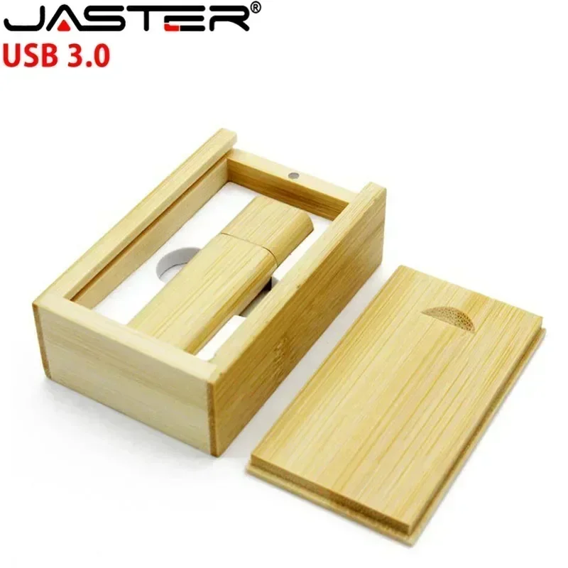 JASTER USB 3.0 ad alta velocità in legno di bambù Flash Drive Pen Driver legno Pendrive 4GB 8GB 16GB 32GB 64GB Creativo 1 pz Logo gratuito