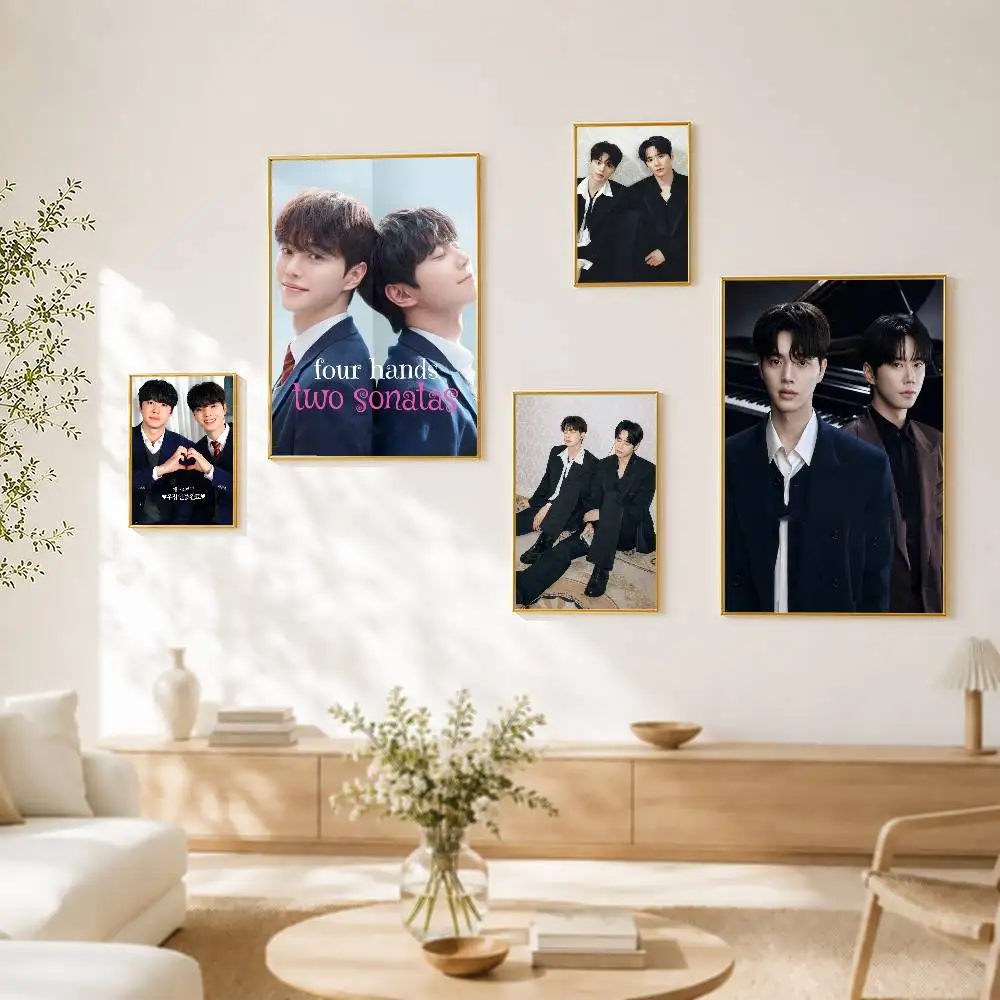 Kdrama Four Hands Two Sonatas Poster HD Quality Wall Art Retro Posters For Home Room Wall Decor Self Adhesive