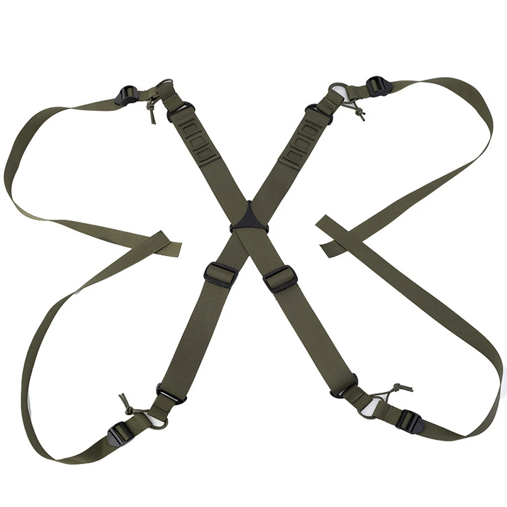 Heavy Duty Tactical Suspender Arnês, Ombro Sling Strap, AVS Low Profile, Cinto de Combate de Volta Alta, Caça Acessórios