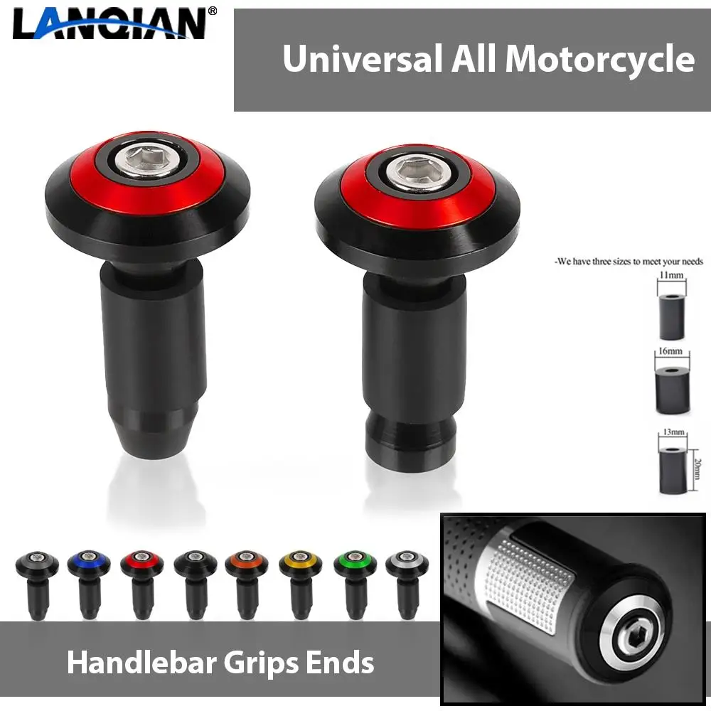 

For Honda CBR 600RR 954RR CB1000R CBR1000RR FIREBLADE SP CBR1100XX Motorcycle Handle Bar End Cap Anti Vibration Silder Plug