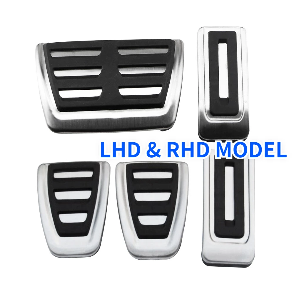 Stainless Steel Car Fuel Brake Pedal Cover for Volkswagen Vw Transporter Multivan T5 T6 Caravelle T6 AT MT Accessories