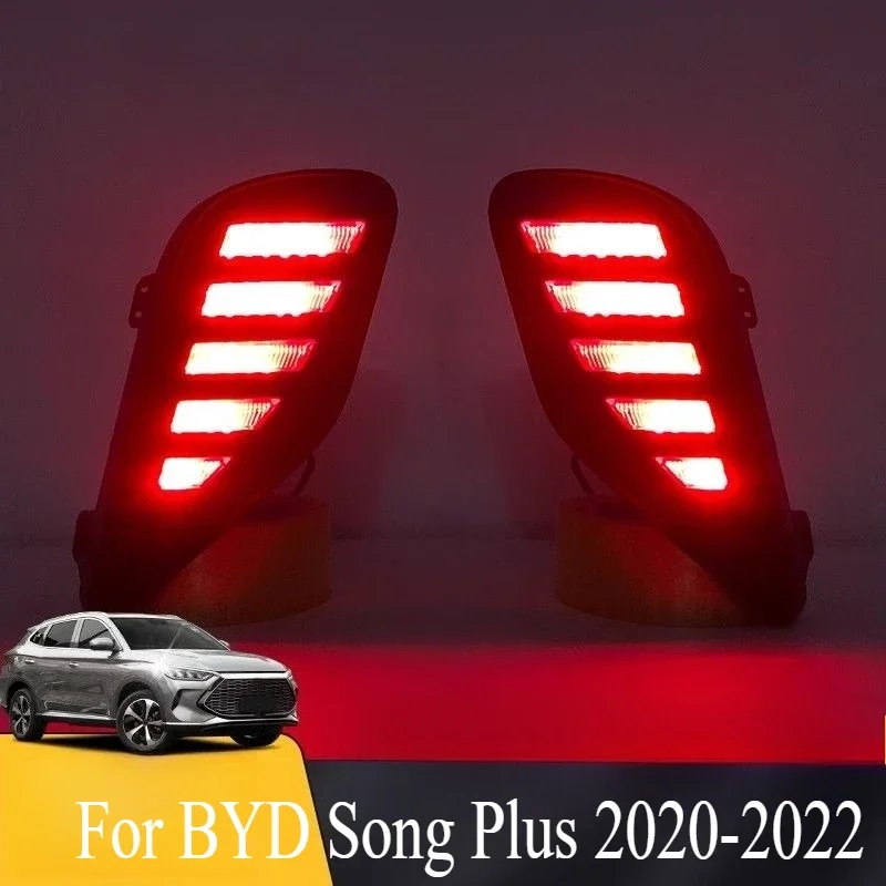 

Rear Bar Light LED Streamer Turn Signal Modified Brake Light For BYD Song Plus 2020-2022 Rear Fog Light Signal Lamp Accessories